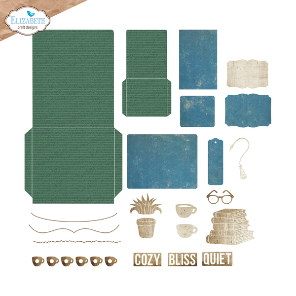 Library Pockets + Accessories Die Set
