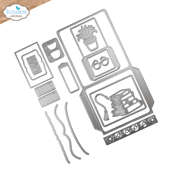 Library Pockets + Accessories Die Set