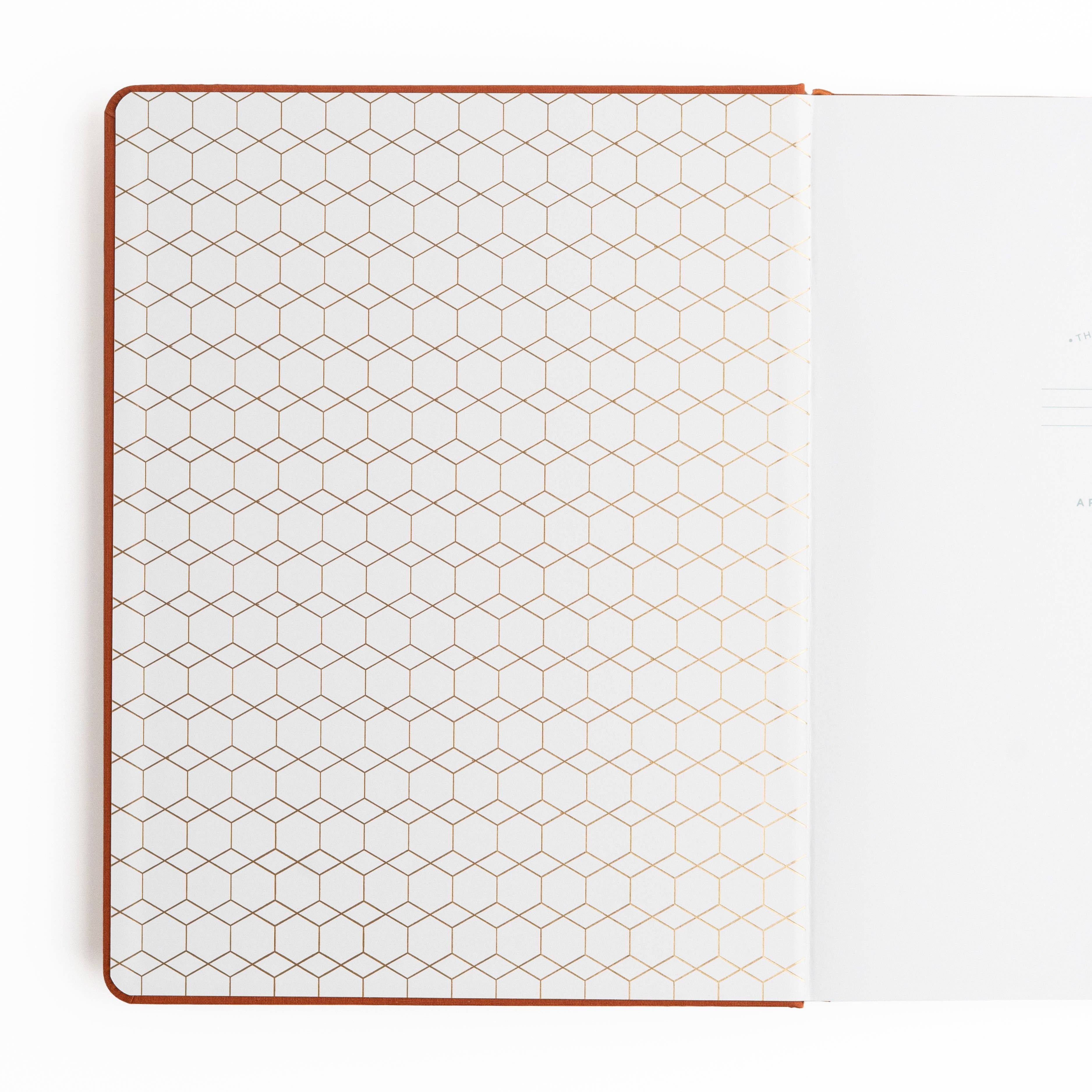 Keeper of the Bees A5 Lined Notebook in Rust