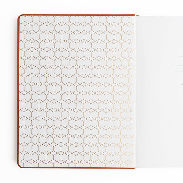 Keeper of Bees in Rust Pocket Dot Grid Notebook