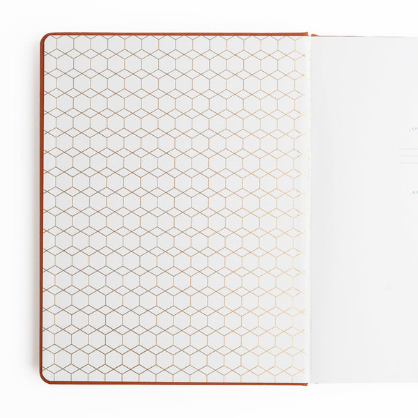 Keeper of the Bees A5 Lined Notebook in Rust