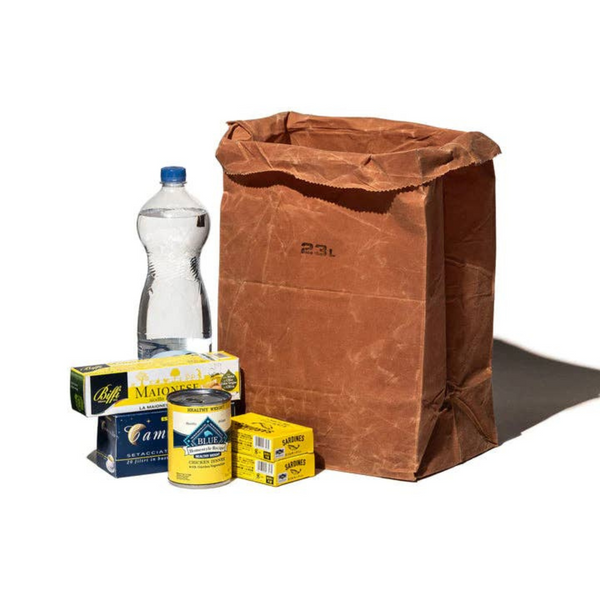 Waxed Cotton Grocery Bags
