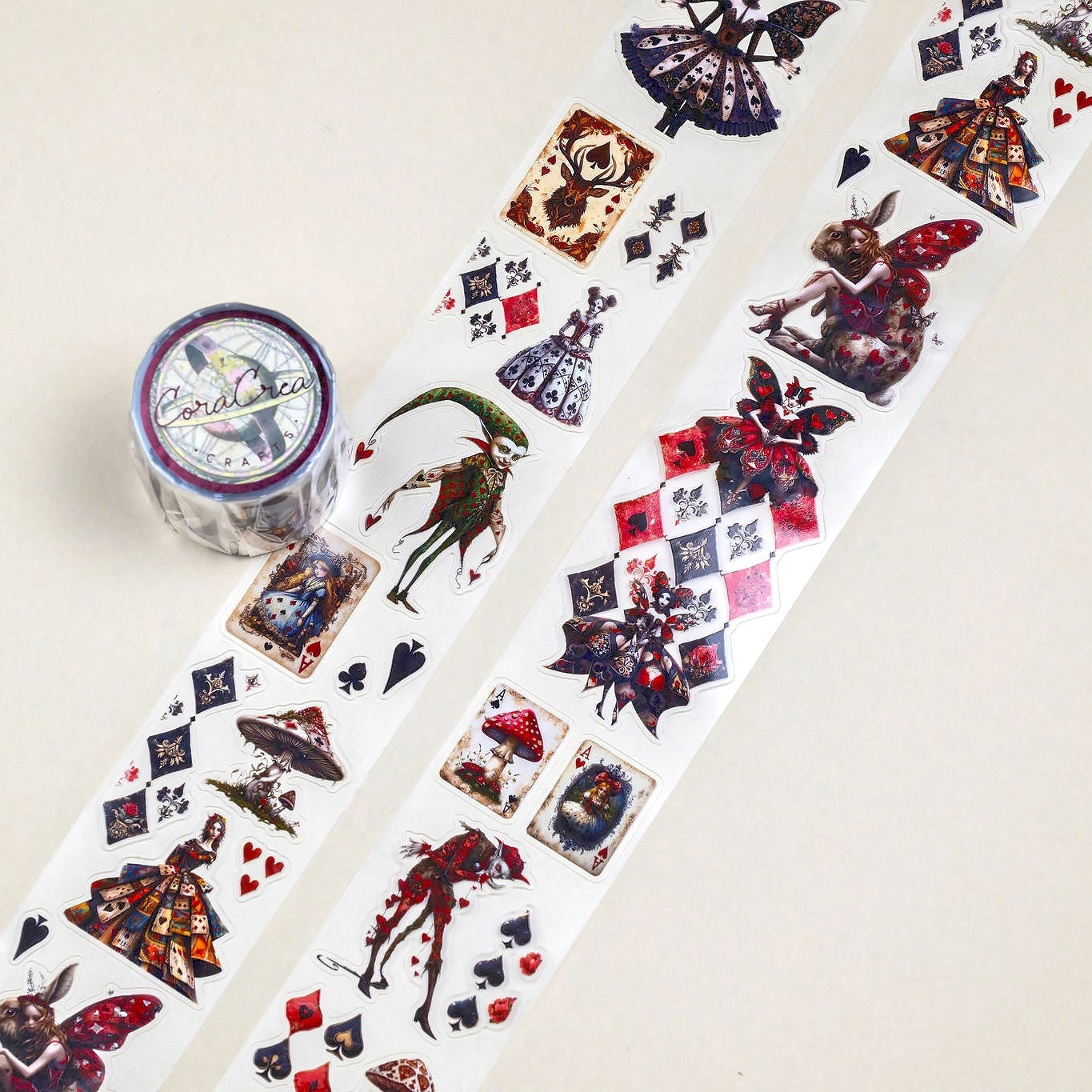 Alice's Dark Fairies Kiss-Cut Transparent Tape