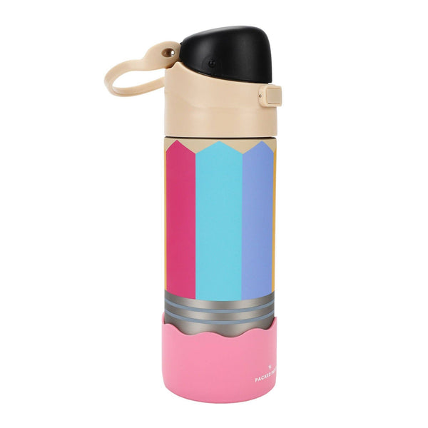 Write On! Pencil-Shaped 24oz Stainless Steel Water Bottle