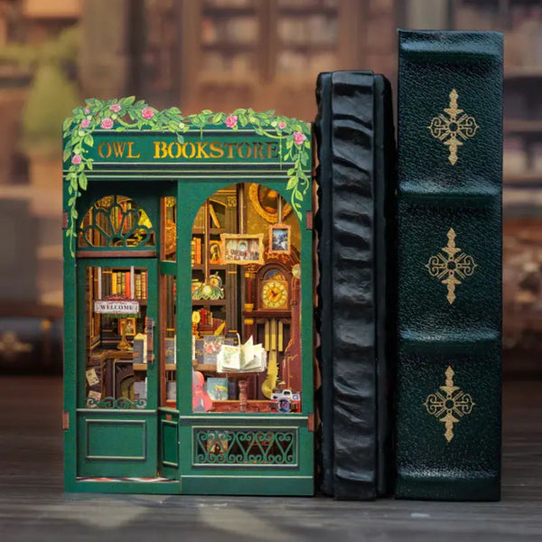 {coming soon!} Owl Bookstore Book Nook Diorama Kit