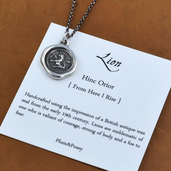 From Here I Rise Wax Seal Pendant