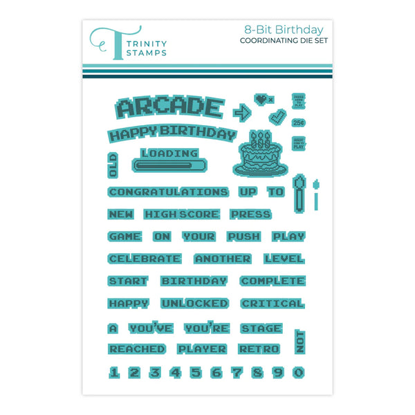 8-Bit Birthday Stamp + Die Set