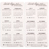 2026 Mini Monthly Calendar Sticker Sheet 2pk