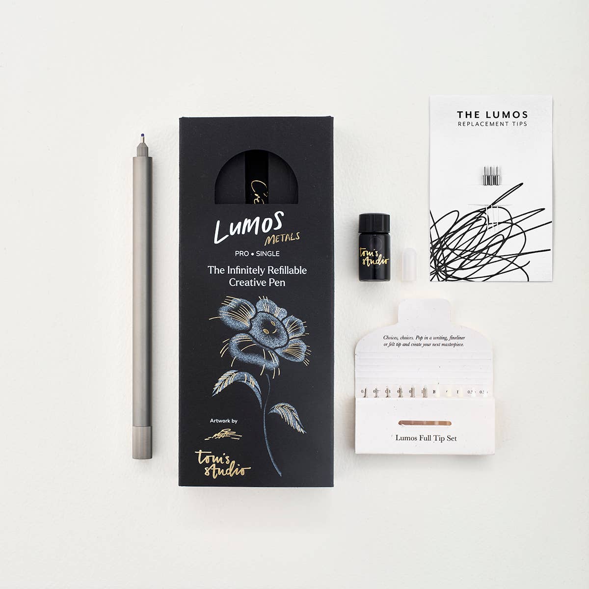 Titanium Lumos Refillable Multifunction Pen
