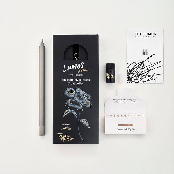 Titanium Lumos Refillable Multifunction Pen