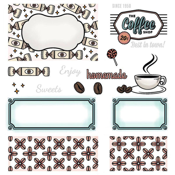Fall Treats 6x8 Clear Stamp Set Vintage Gift Card Box Add-On {Retired}