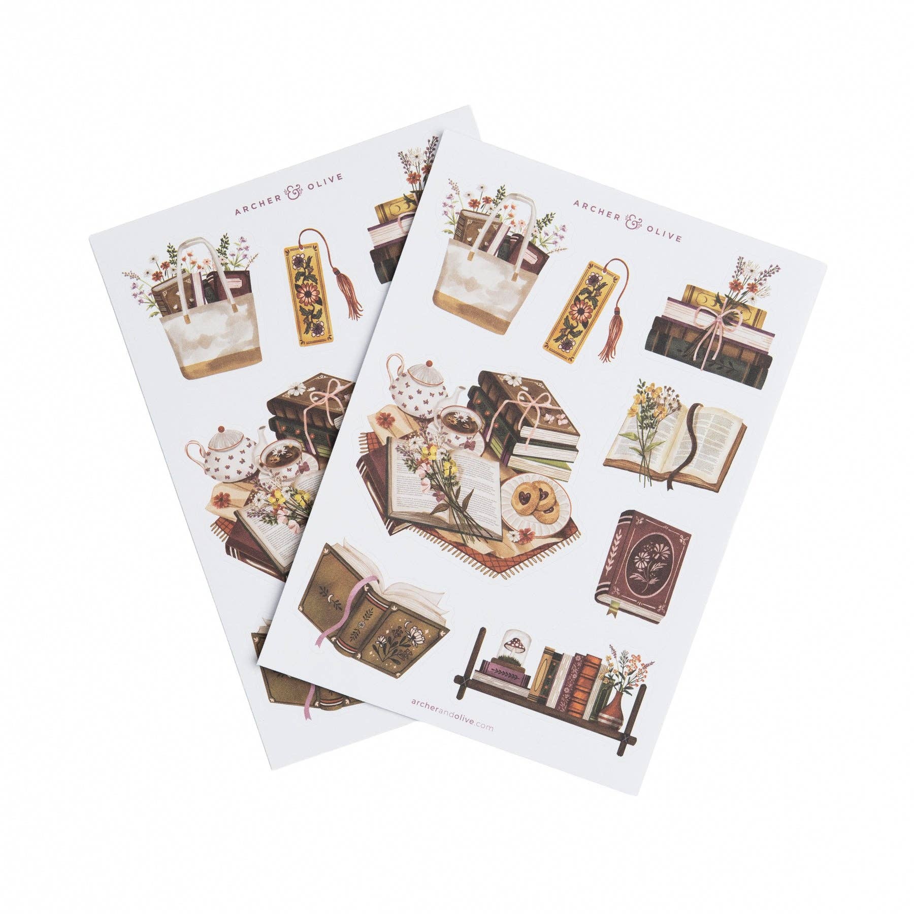 Bookshelf Sticker Sheets