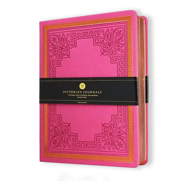Pink Vintage Style Hardcover Journal