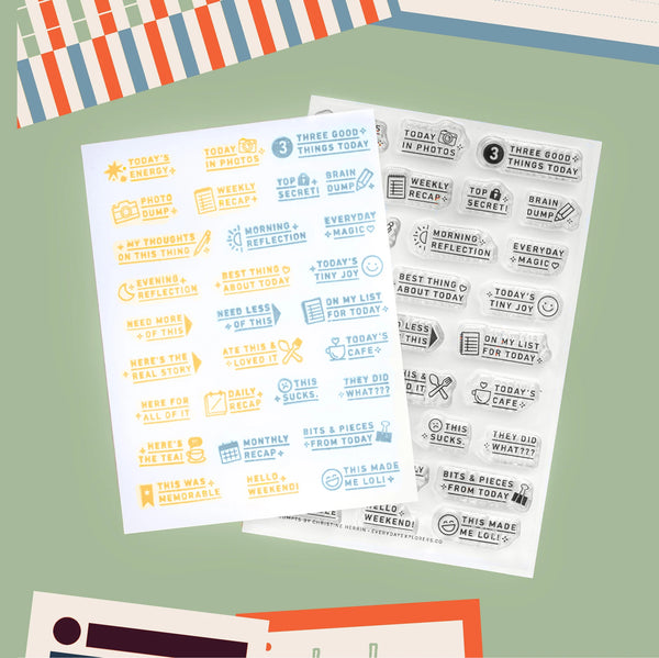 29 More Prompts 4x6 Clear Stamp Set