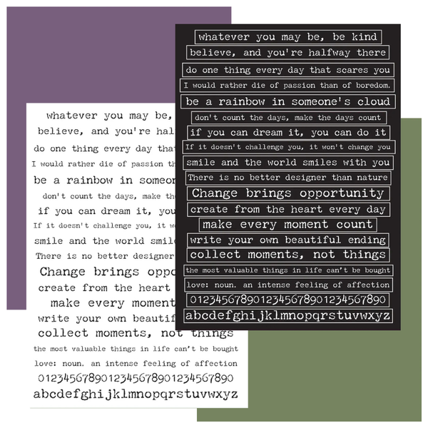 Beneath the Brambles TEXT{ures} Laser Cut Sentiment Pack