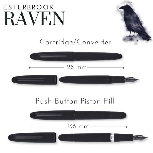 Esterbrook Raven Fountain Pen {multiple styles}