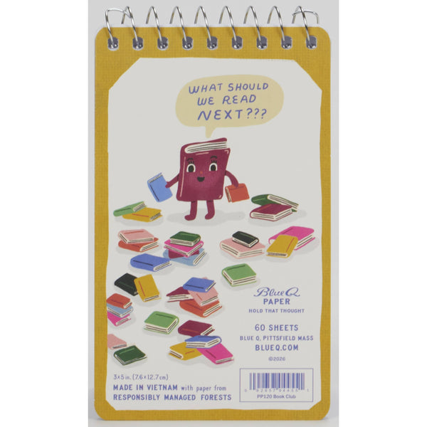 Book Club Spiral Pocket Notepad