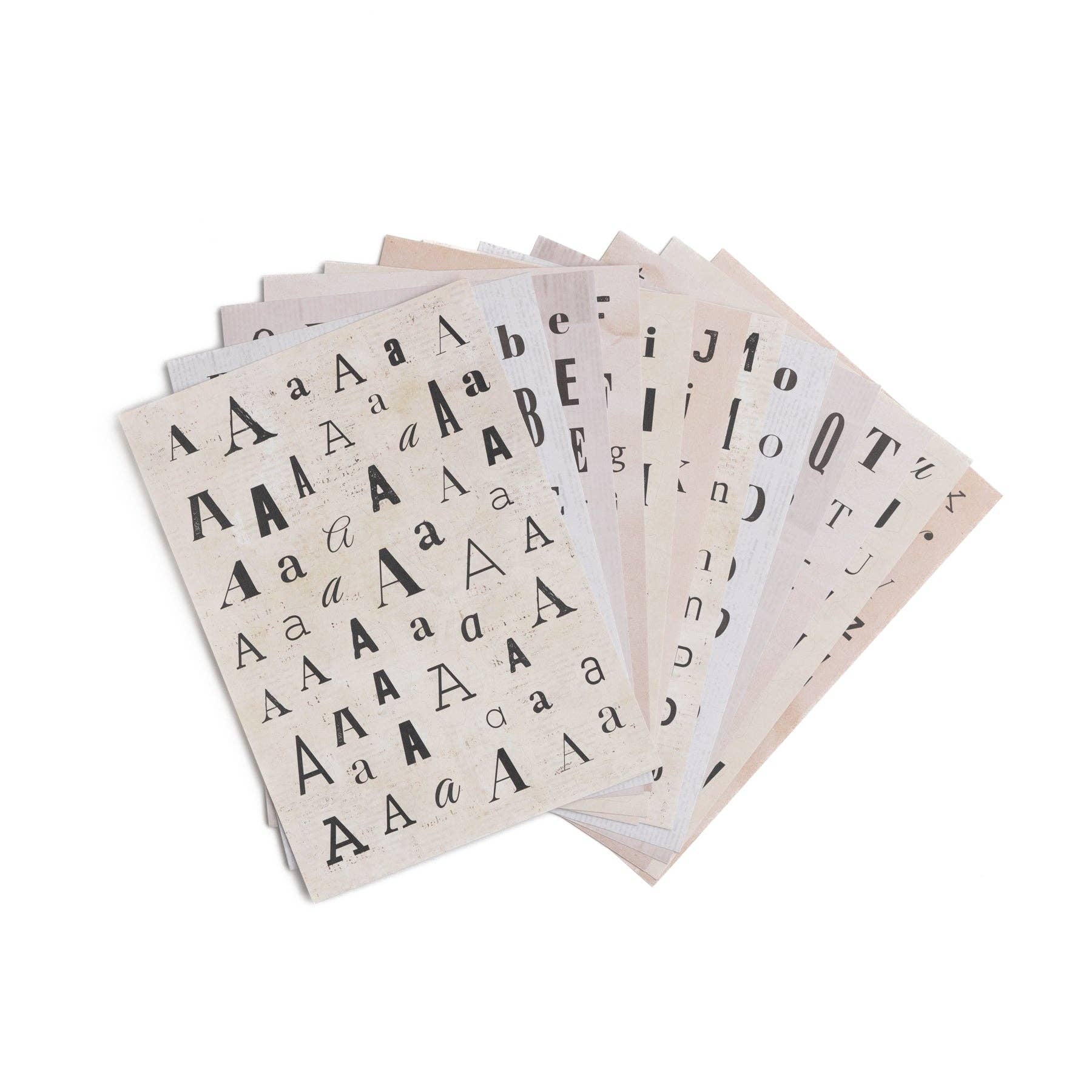 Warm Deluxe Letter Sticker Set {preorder}