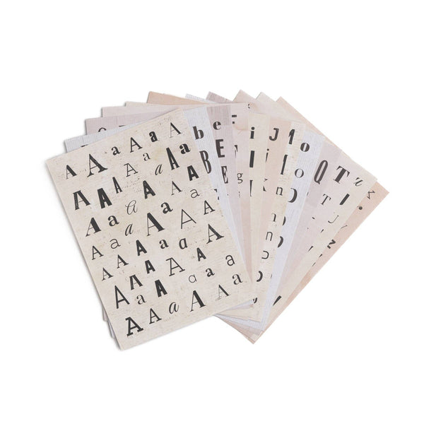 Warm Deluxe Letter Sticker Set {preorder}