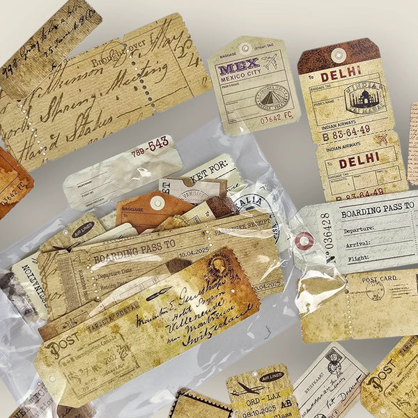 Tickets & Tags Cardstock Cutouts