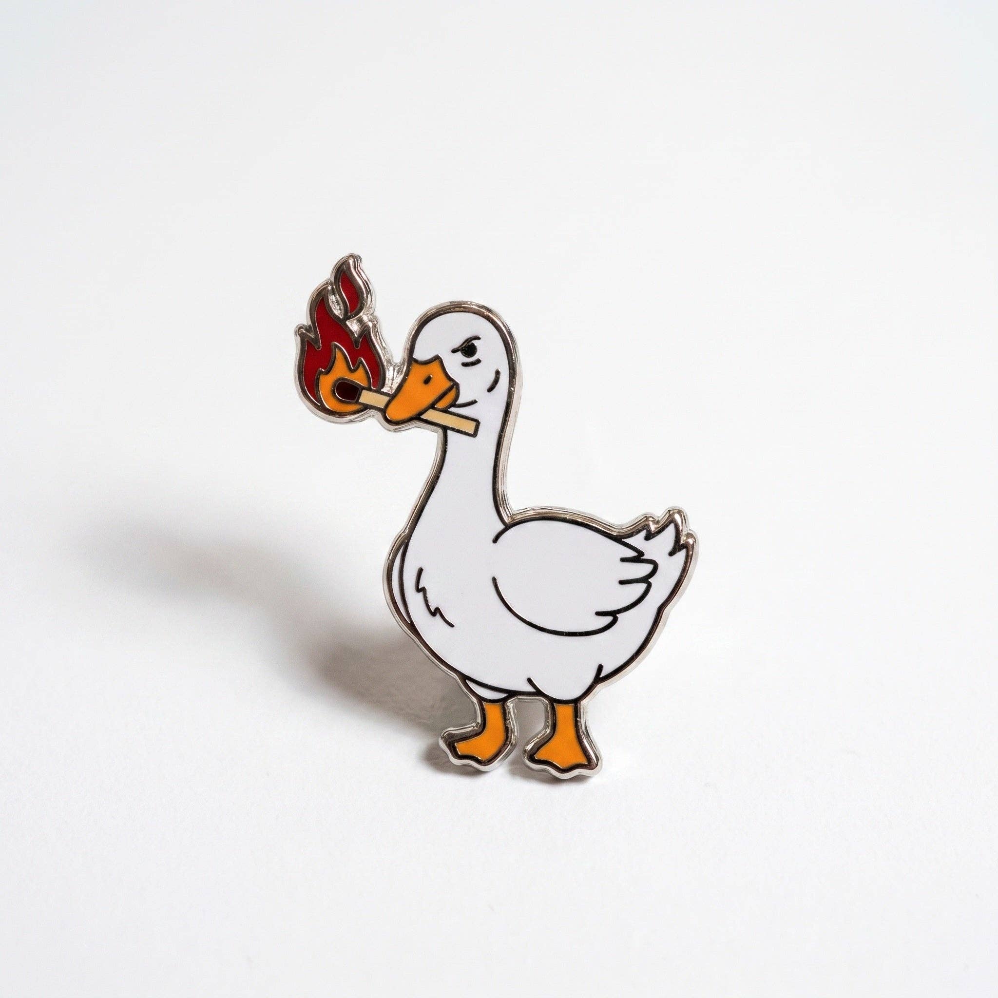 Arson Duck Enamel Pin