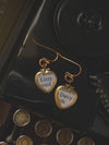 Lizzy & Darcy Heart Locket Earrings