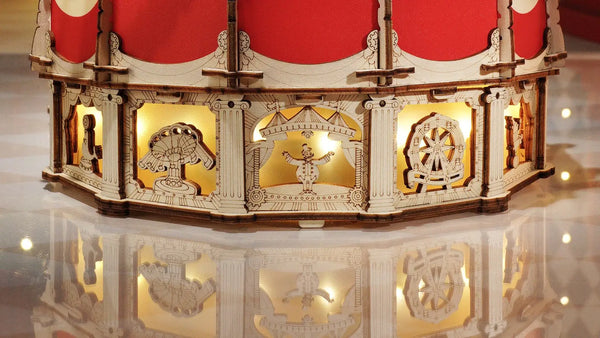 Tilt-A-Whirl Electro-Mechanical Wooden Puzzle