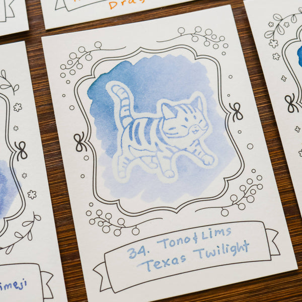 Neighborhood Cats Ink Swatching Cards