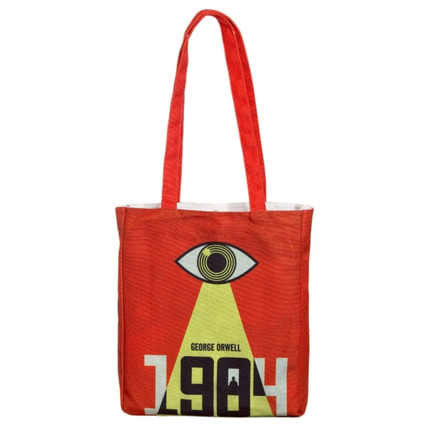 Orwell's 1984 Book Art Tote Bag