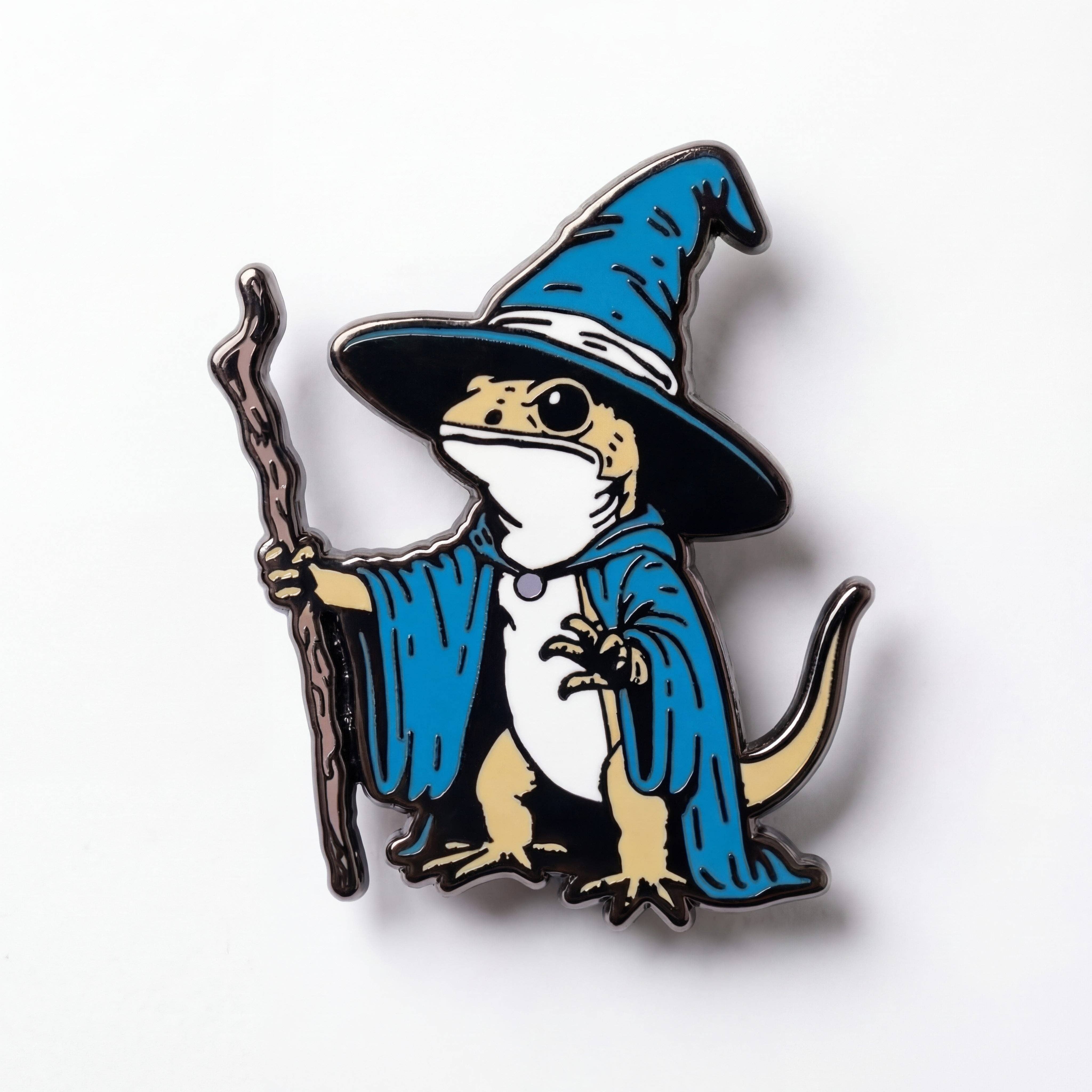 Lizard Wizard Enamel Pin
