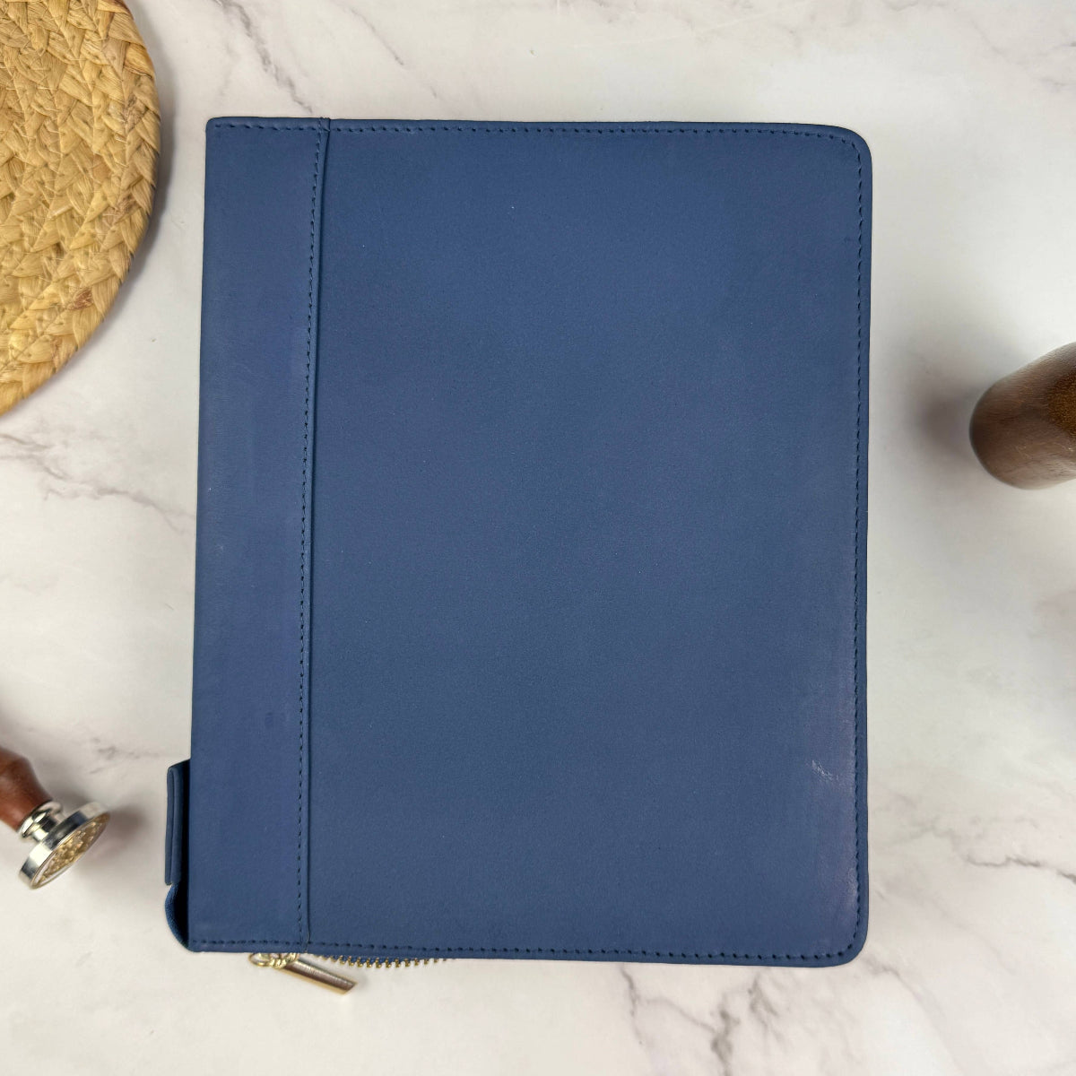 Royal Cobalt Zippered 24-Pen Case