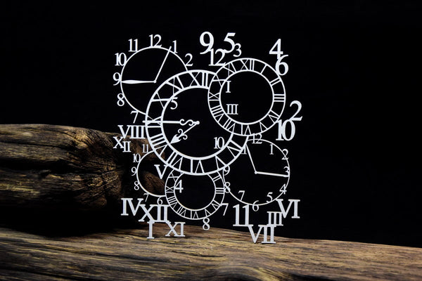 Openwork Clocks Chipboard Background