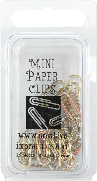 Mini Metal Paper Clips | 25/pkg