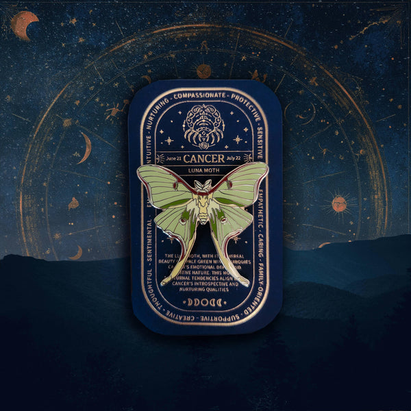 Zodiac Butterfly and Moth Enamel Pin Collection