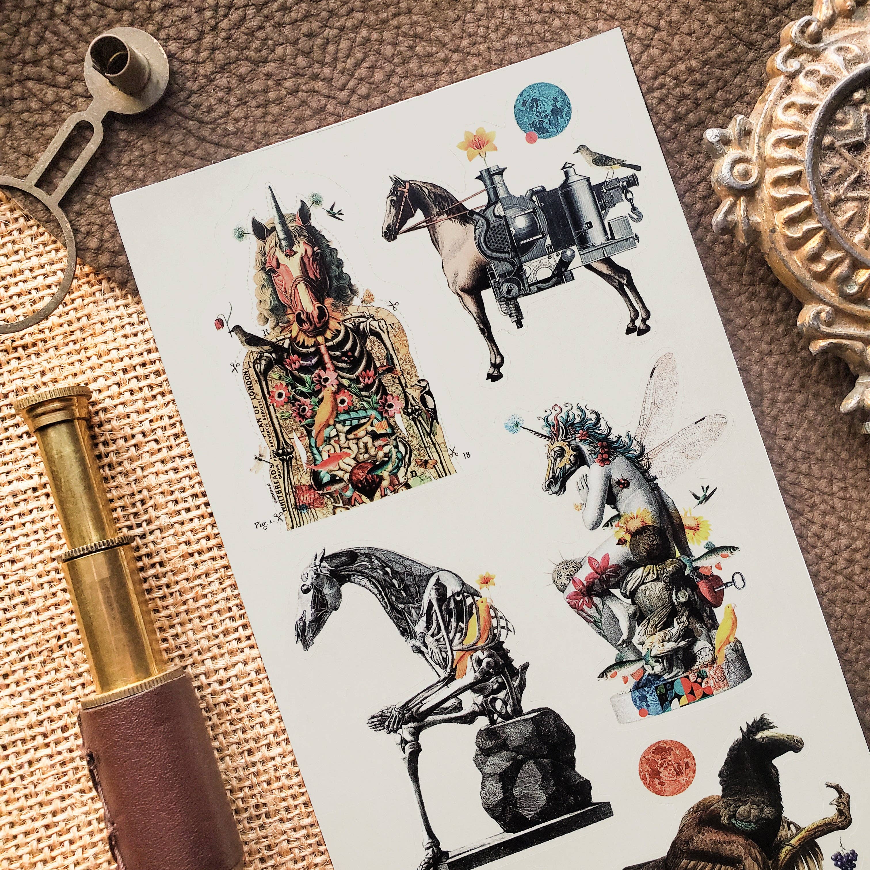 Fantastical Horses Sticker Sheet | @elbetoval