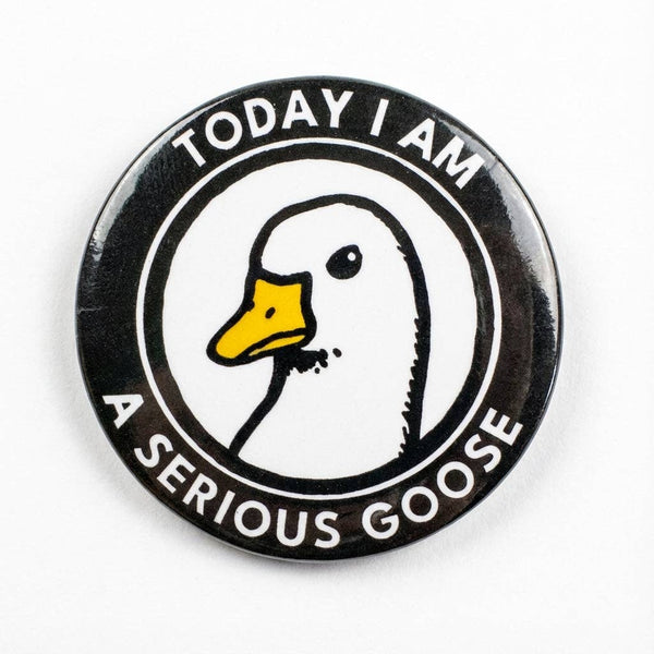 Serious Goose Enamel Pin