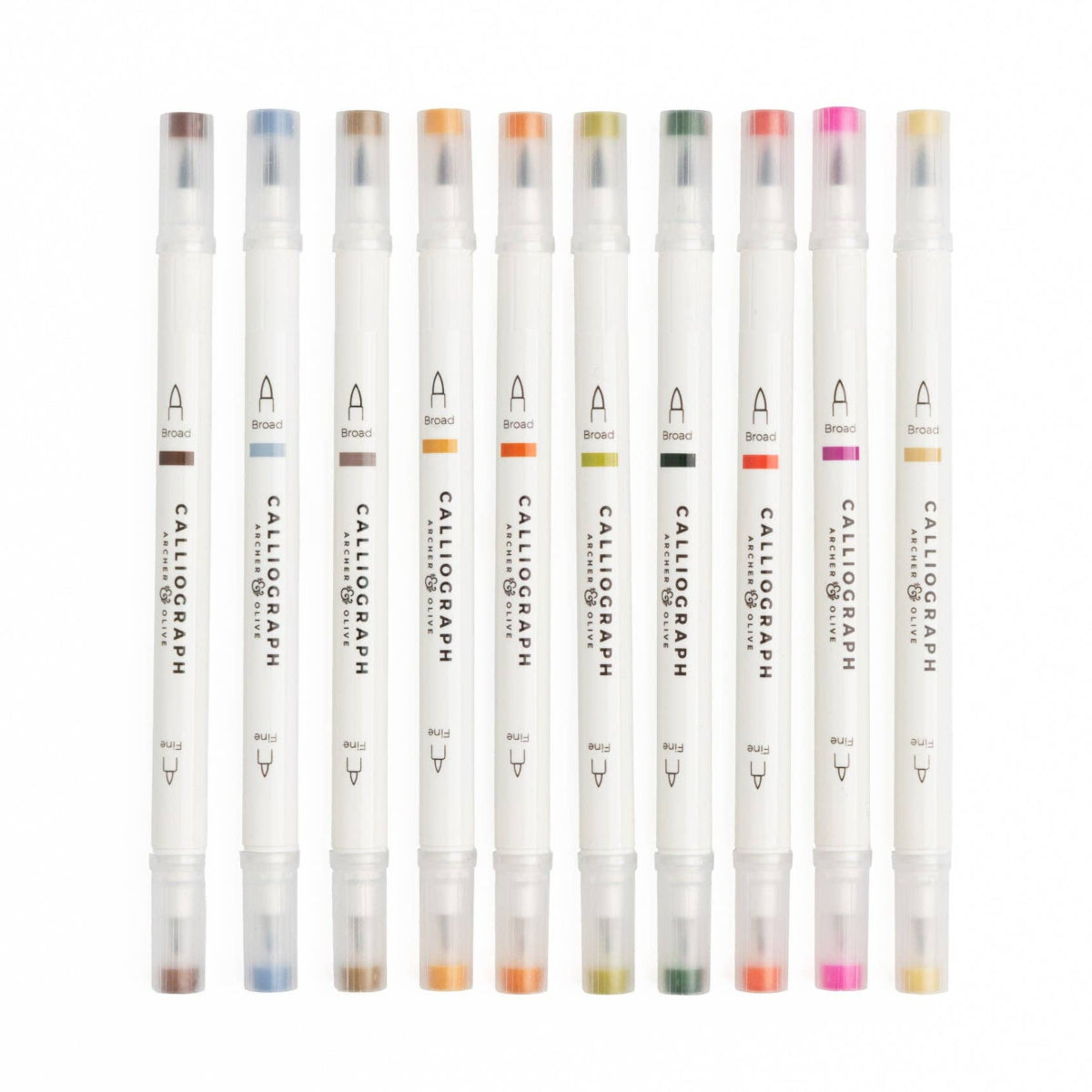 Forest Findings Calliograph Dual-Tipped Brush Pens | Set of 10