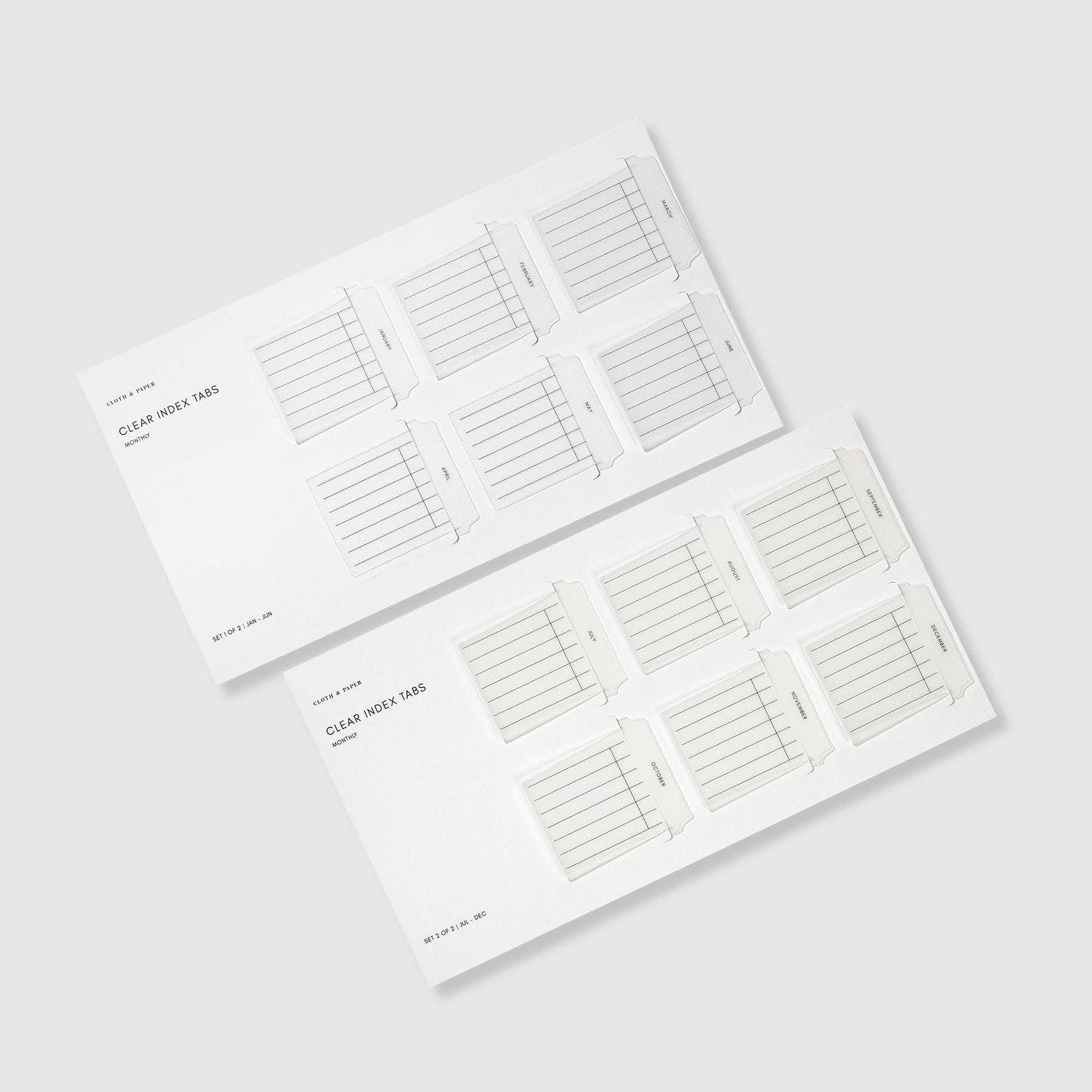 Clear Index Tabs