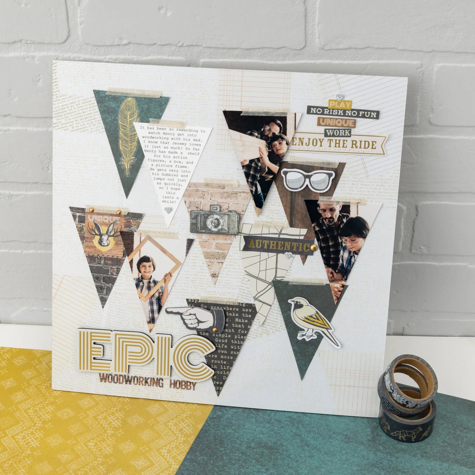 Cedar House Foil Washi Tape