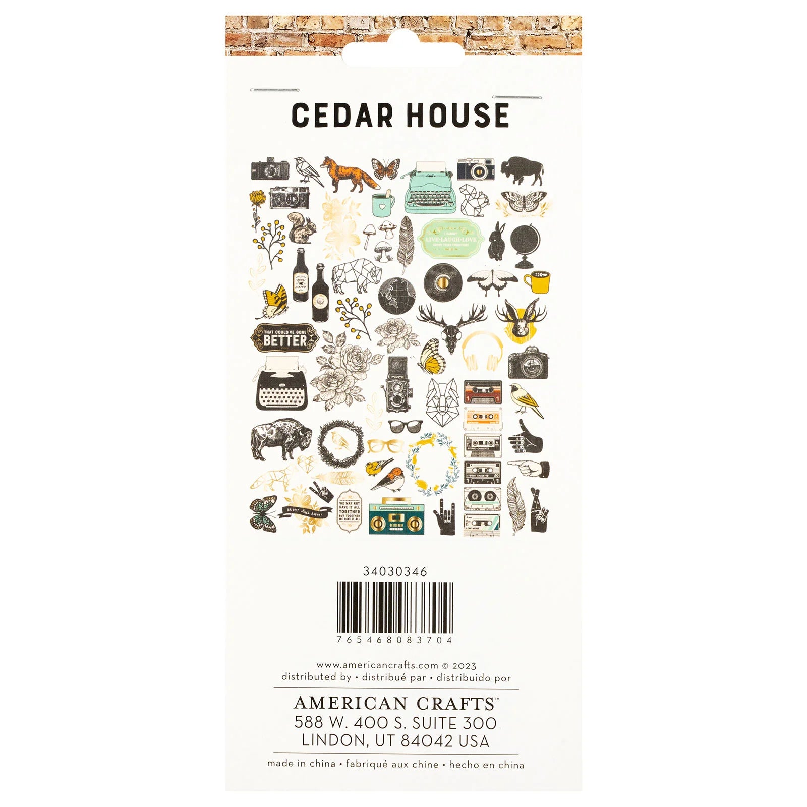 Cedar House Gold Icon Ephemera
