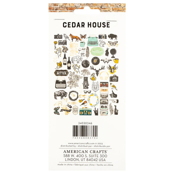 Cedar House Gold Icon Ephemera