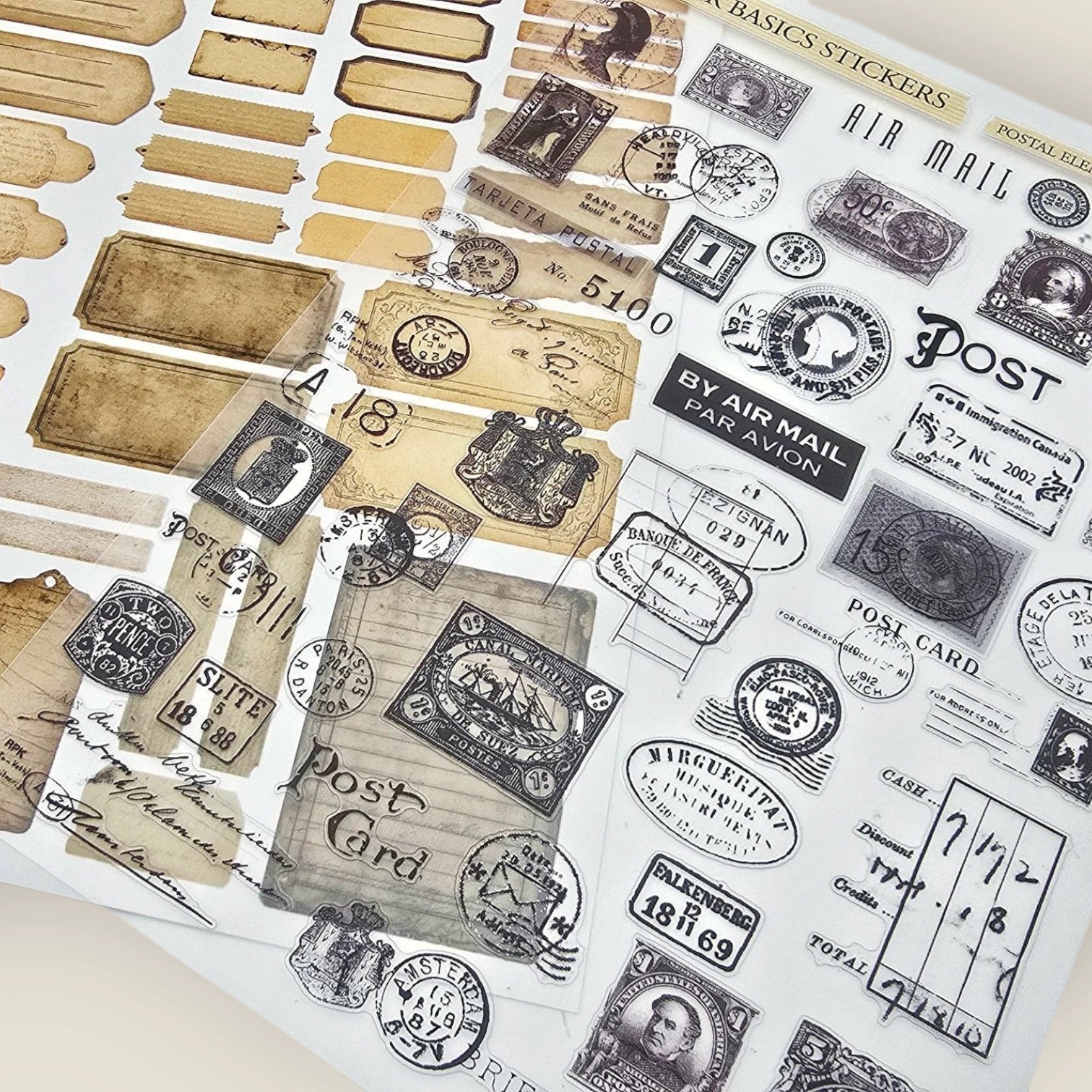 Postal Elements Transparent Sticker Sheet