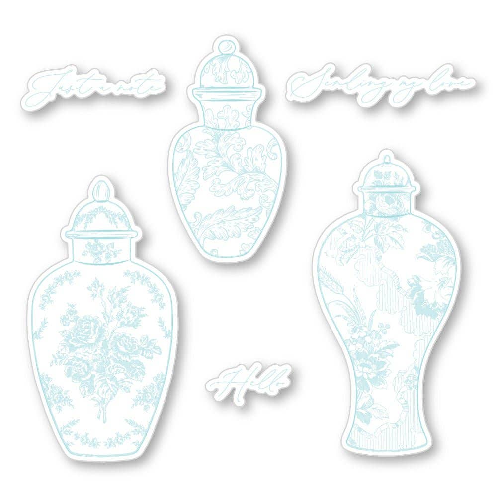 Ornate Ginger Jars Die Set