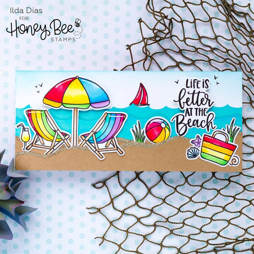 Makin' Waves Long Border Die Set: Water, Waves, Clouds, Hills and More! {Retired}