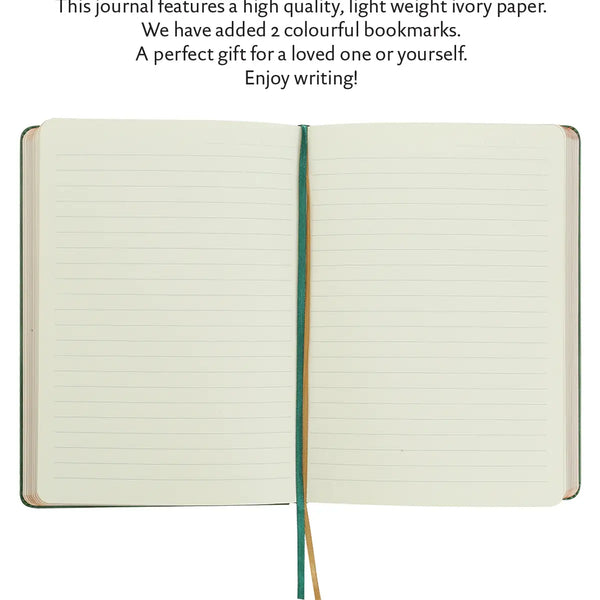 Green Vintage Style Hardcover Journal