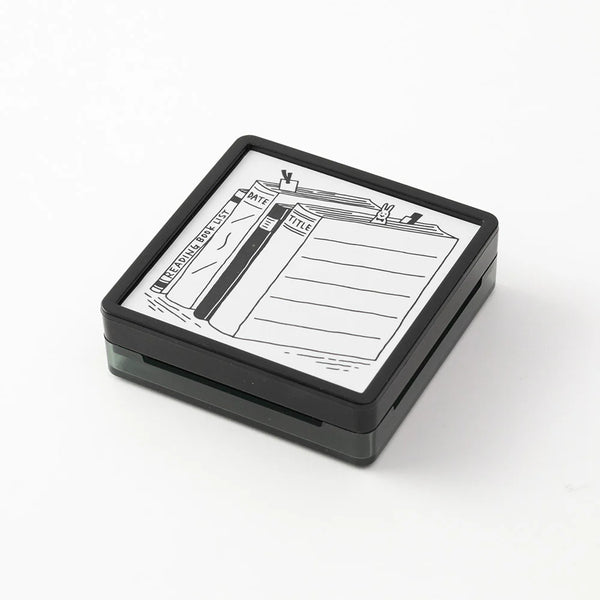 Book List Paintable Stamp
