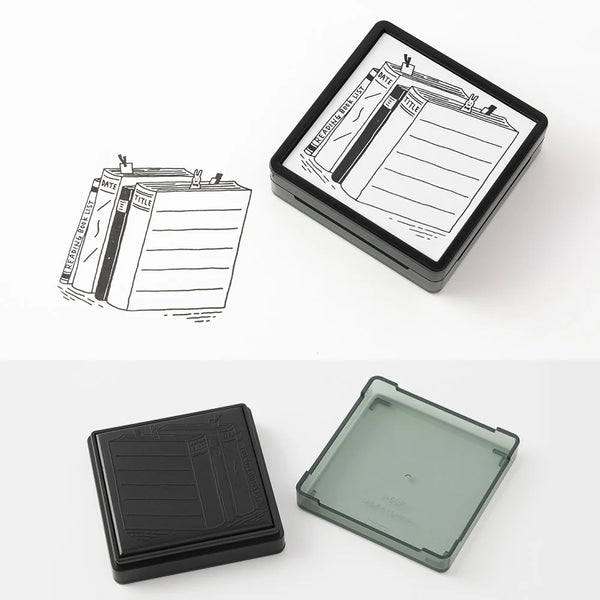 Book List Paintable Stamp