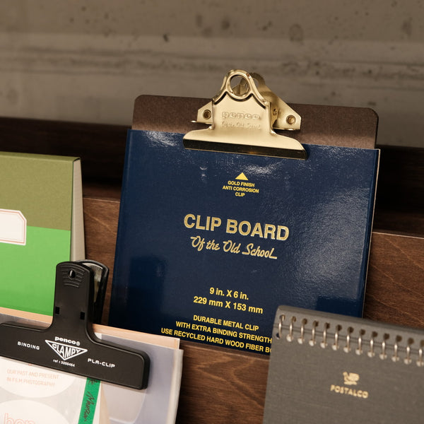 A4 Old School Clipboard with Gold Clip