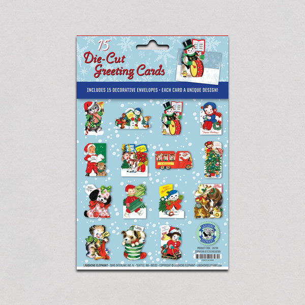 Christmas Cheer Die Cut Greeting Card Packet