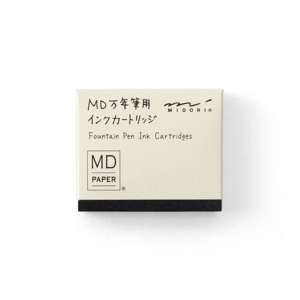 MD Black Fountain Pen Cartridge | Standard International Short